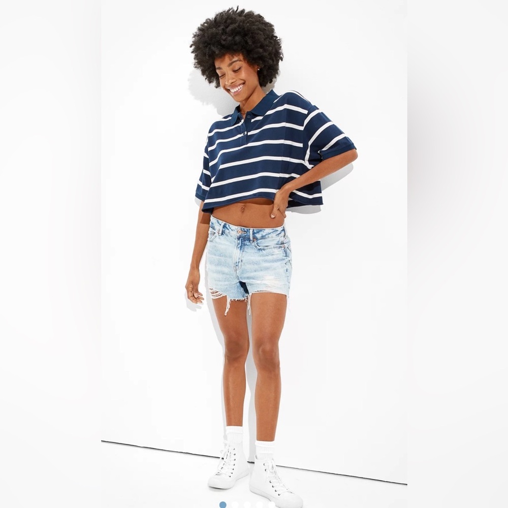 AE Cropped Polo T-Shirt